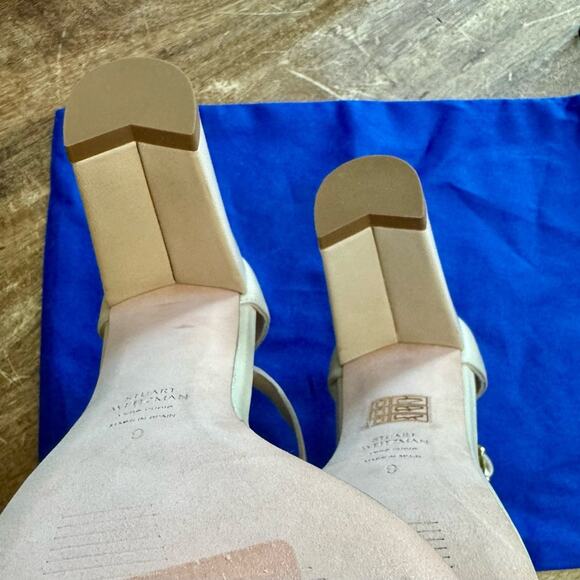 Stuart Weitzman Nearly Nude Sandal~ sz 9 - Picture 7 of 8